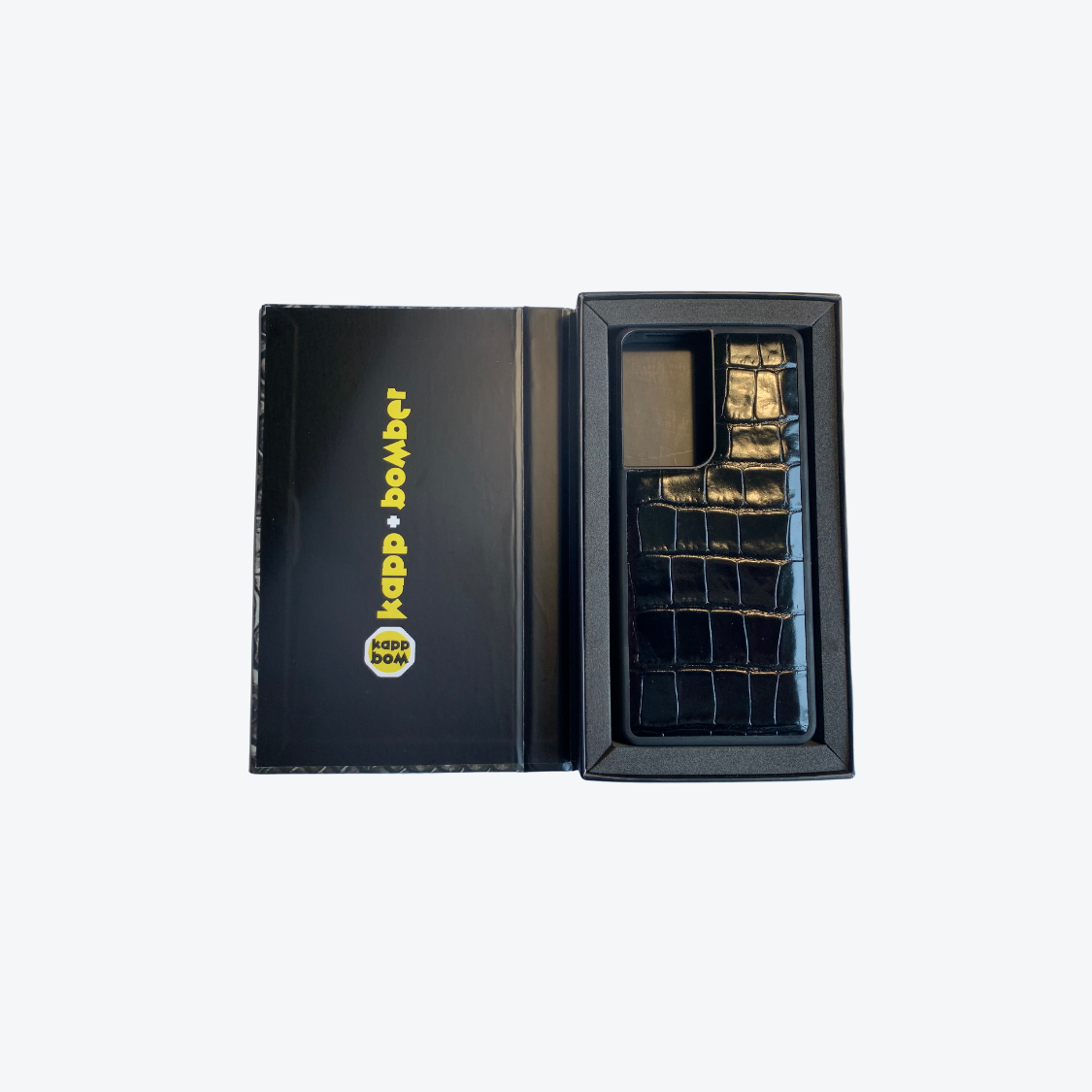 Midnight Black Crocodile Case