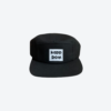 Black Signature Five Panel Hat