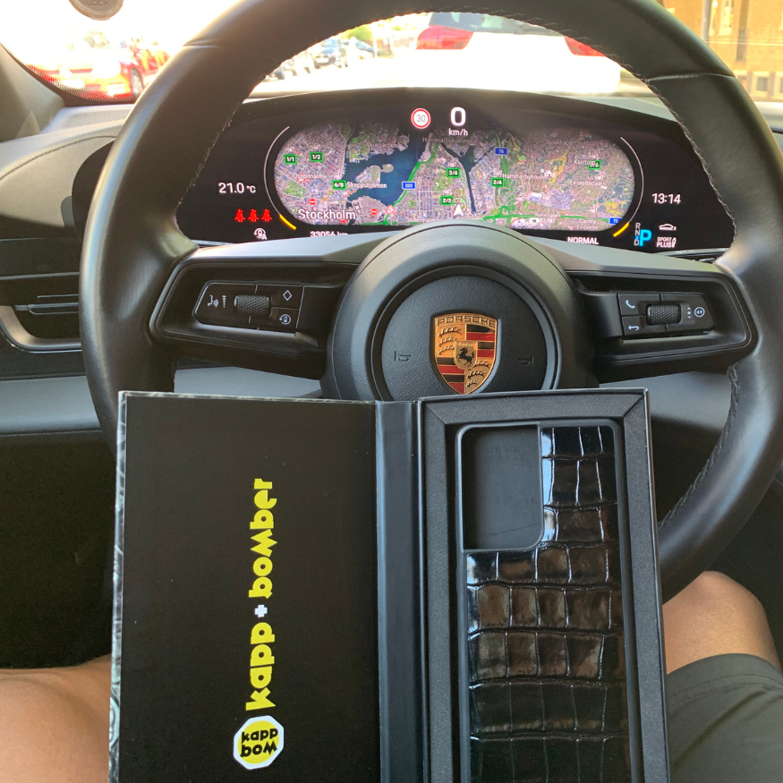 Midnight Black Crocodile Case