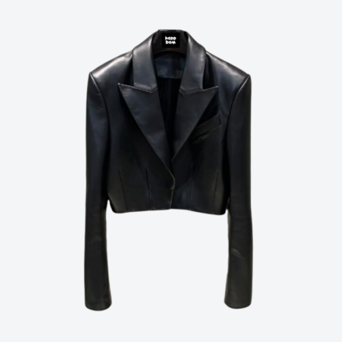 Black Leather Cloud Jacket