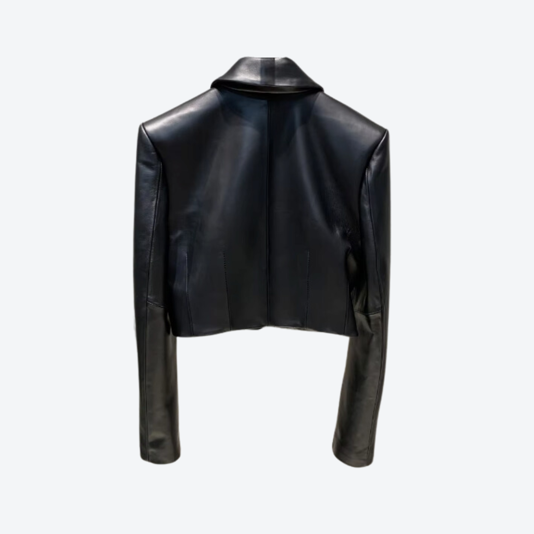 CROSS Leather Blazer