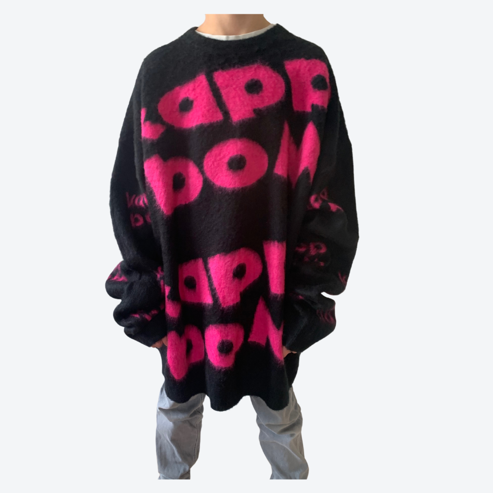 Black Mohair Pullover