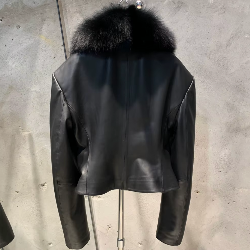 Black Leather Cloud Jacket