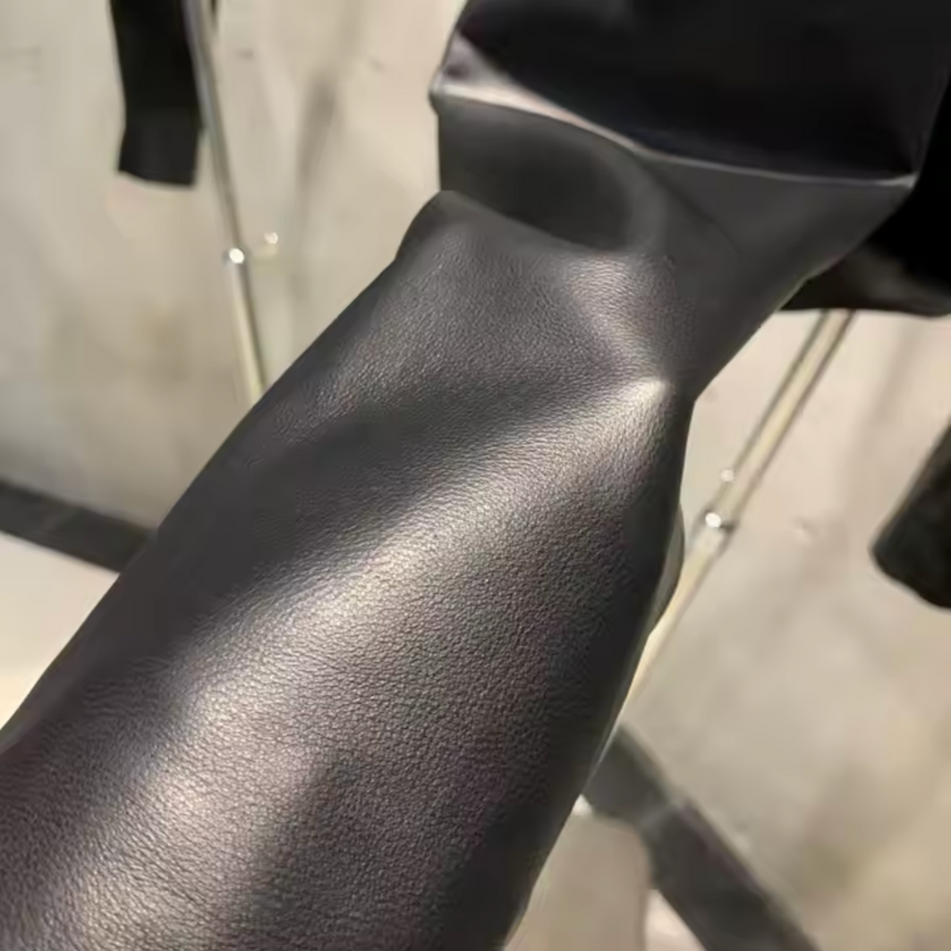 Black Leather Cloud Jacket