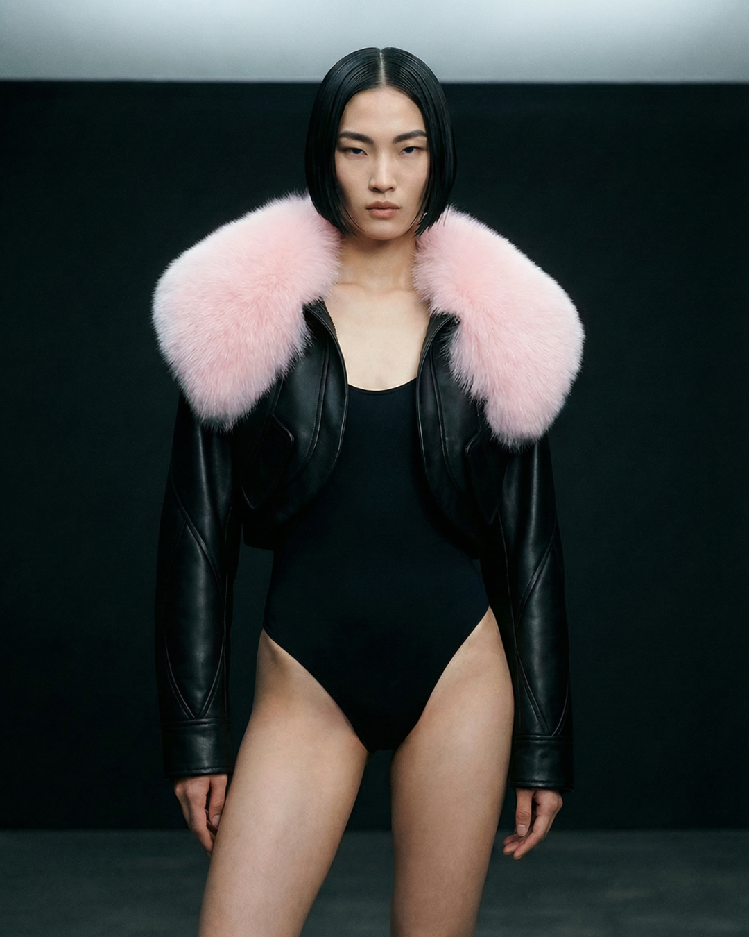 Pink Leather Cloud Jacket