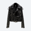 Heart Studded Motorcycle Jacket