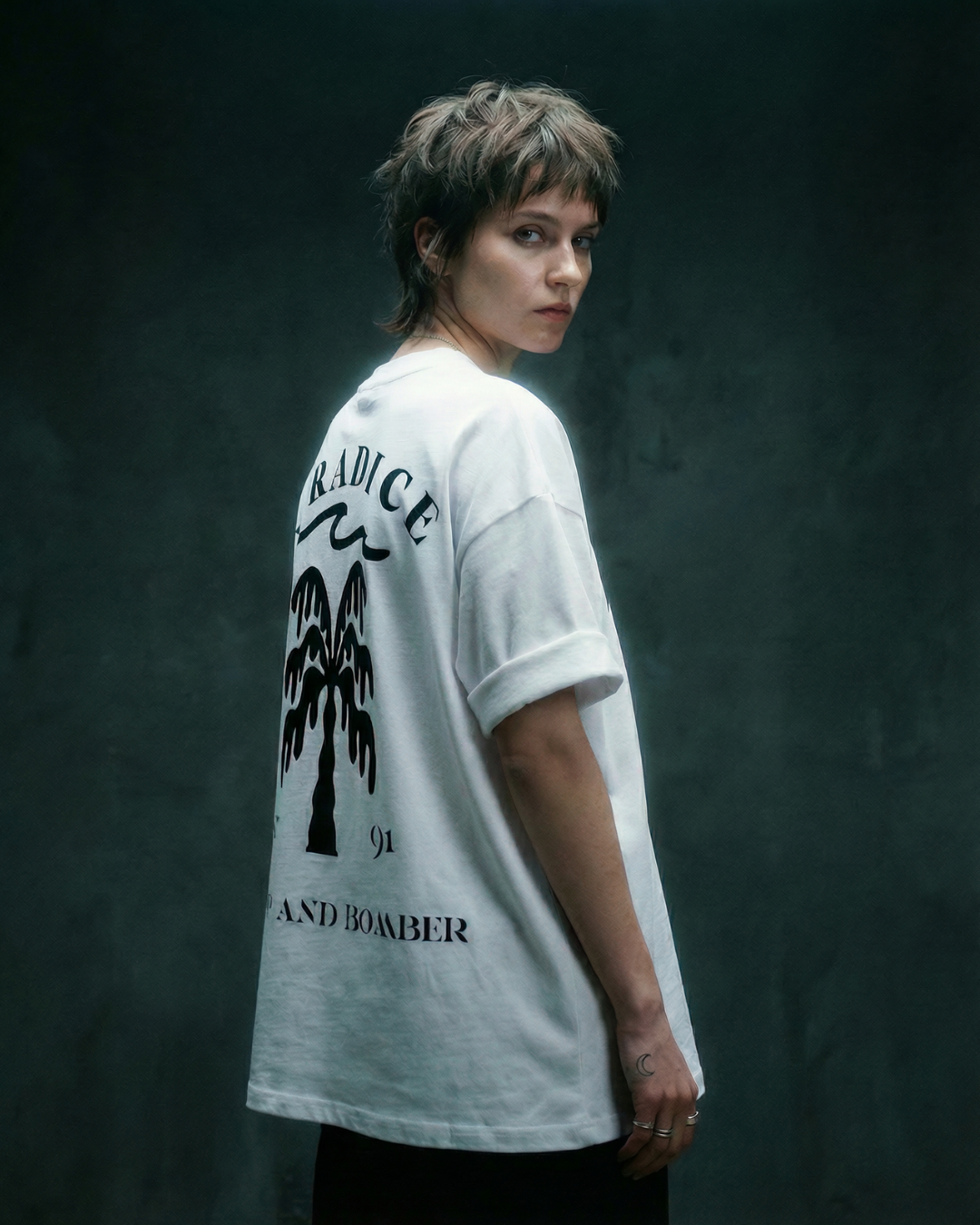 Palm Tree Oversized Tee